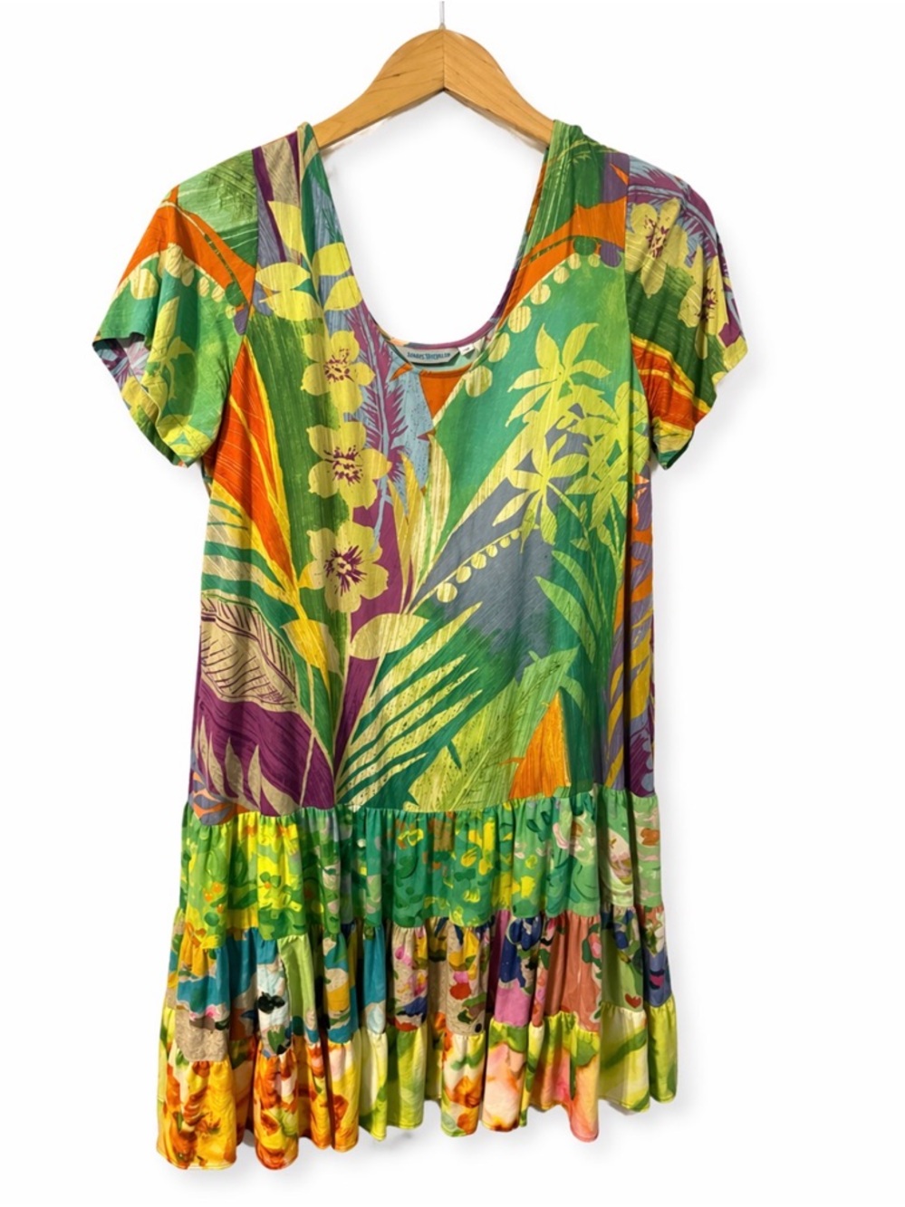 🌿 Jams World Tropical Mini Dress – Size Small